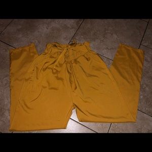 Mustard yellow pants